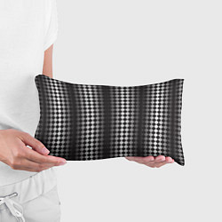 Подушка-антистресс Паттерн черных и белых квадратов, цвет: 3D-принт — фото 2