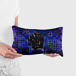 Подушка-антистресс Окно в пространство - синие кубы, цвет: 3D-принт — фото 2