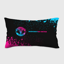 Подушка-антистресс Manchester United - neon gradient по-горизонтали, цвет: 3D-принт
