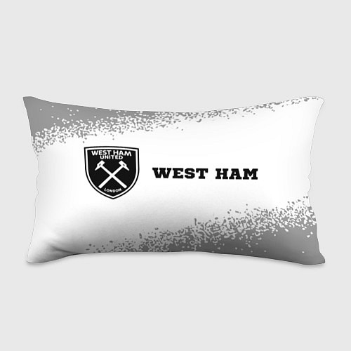 Подушка-антистресс West Ham sport на светлом фоне по-горизонтали / 3D-принт – фото 1