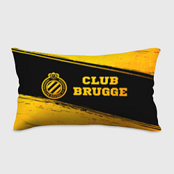 Подушка-антистресс Club Brugge - gold gradient по-горизонтали, цвет: 3D-принт