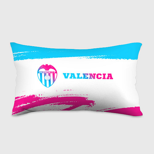 Подушка-антистресс Valencia neon gradient style по-горизонтали / 3D-принт – фото 1