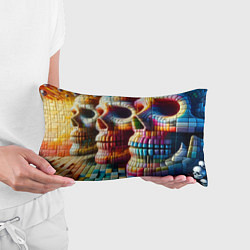 Подушка-антистресс Три черепа - авангард нейросеть, цвет: 3D-принт — фото 2