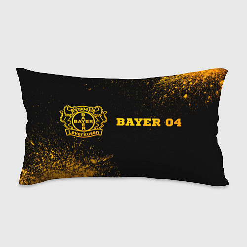 Подушка-антистресс Bayer 04 - gold gradient по-горизонтали / 3D-принт – фото 1