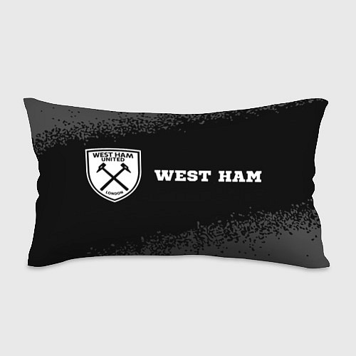 Подушка-антистресс West Ham sport на темном фоне по-горизонтали / 3D-принт – фото 1
