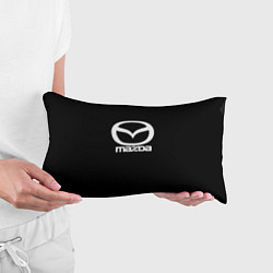 Подушка-антистресс Mazda logo white, цвет: 3D-принт — фото 2
