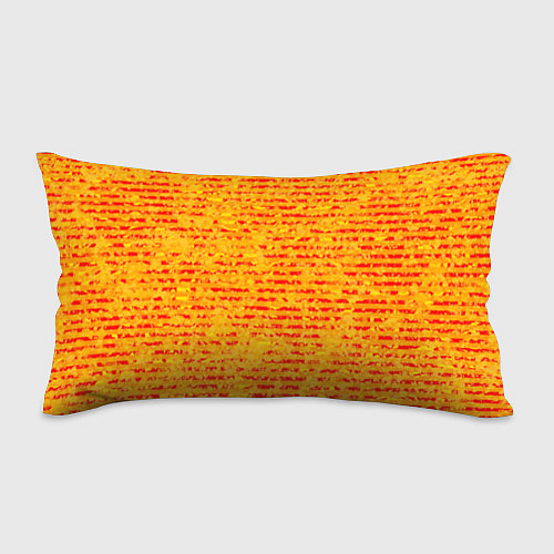 Подушка-антистресс Яркий красно-жёлтый абстарктный полосатый / 3D-принт – фото 1