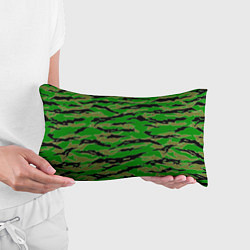 Подушка-антистресс Камуфляж на зеленом фоне, цвет: 3D-принт — фото 2