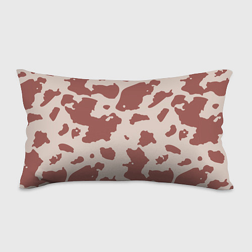 Подушка-антистресс Коровий паттерн коричневого цвета / 3D-принт – фото 1