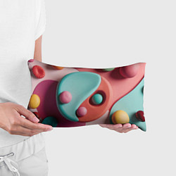 Подушка-антистресс Пластилиновый медальон с шариками, цвет: 3D-принт — фото 2