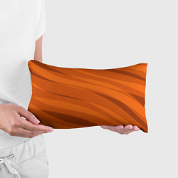Подушка-антистресс Тёмный оранжевый полосами, цвет: 3D-принт — фото 2