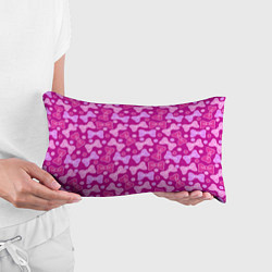 Подушка-антистресс Розовые бантики, цвет: 3D-принт — фото 2