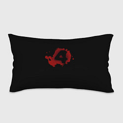 Подушка-антистресс Left 4 Dead logo красный