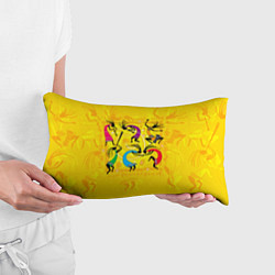 Подушка-антистресс Танцующие Кокопелли, цвет: 3D-принт — фото 2