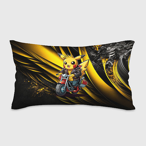 Подушка-антистресс Пикачу на красном мотоцикле / 3D-принт – фото 1