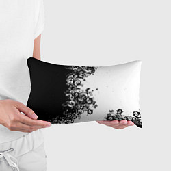 Подушка-антистресс Чёрно белый стильный узор, цвет: 3D-принт — фото 2