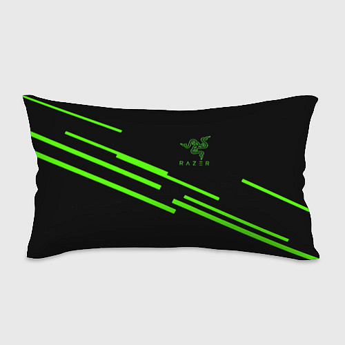 Подушка-антистресс Razer line green / 3D-принт – фото 1