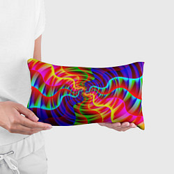 Подушка-антистресс Абстрактные волнистые линии, цвет: 3D-принт — фото 2