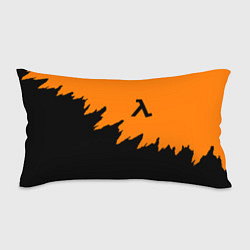 Подушка-антистресс Half life чёрно оранжевый, цвет: 3D-принт