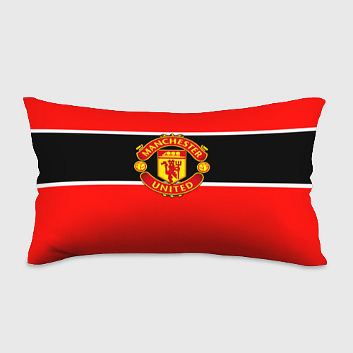 Подушка-антистресс Манчестер Юнайтед полосы / 3D-принт – фото 1