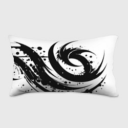 Подушка-антистресс Ai art black and white abstraction, цвет: 3D-принт