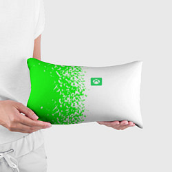 Подушка-антистресс Xbox кислотные зеленые краски, цвет: 3D-принт — фото 2