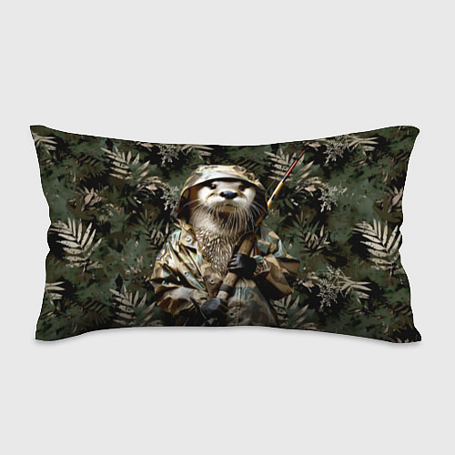 Подушка-антистресс Выдра на рыбалке / 3D-принт – фото 1