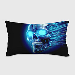 Подушка-антистресс Neon cyber skull - ai art