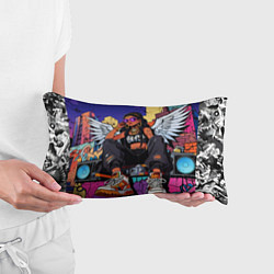 Подушка-антистресс Городской ангел - urban style, цвет: 3D-принт — фото 2