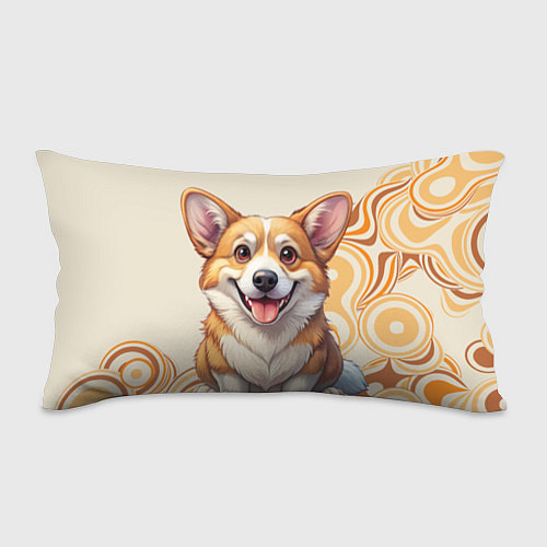 Подушка-антистресс Милый улыбающийся корги - big picture / 3D-принт – фото 1