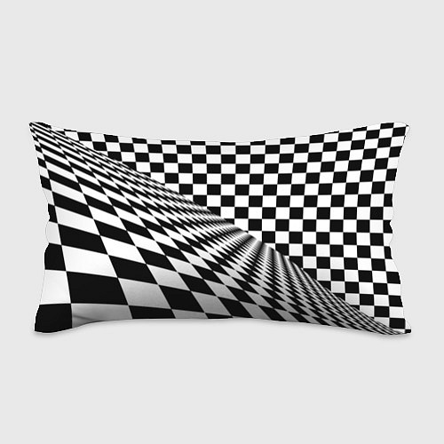 Подушка-антистресс Шахматная психоделика иллюзия / 3D-принт – фото 1