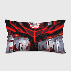 Подушка-антистресс Red stripes on a black and white background