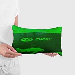 Подушка-антистресс Chery - green gradient по-горизонтали, цвет: 3D-принт — фото 2