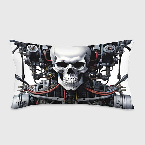 Подушка-антистресс Cyber skull - ai art / 3D-принт – фото 1