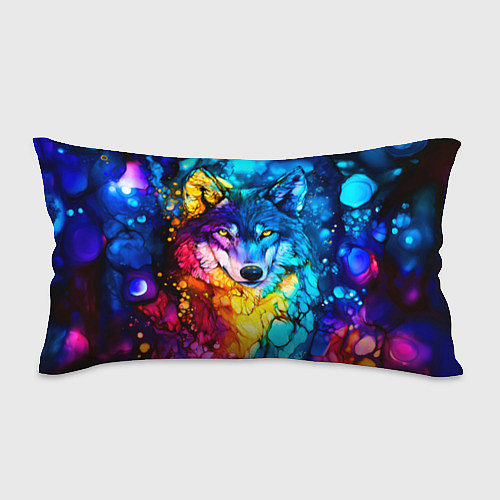 Подушка-антистресс Кислотный волк / 3D-принт – фото 1