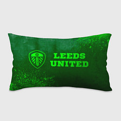 Подушка-антистресс Leeds United - green gradient по-горизонтали, цвет: 3D-принт