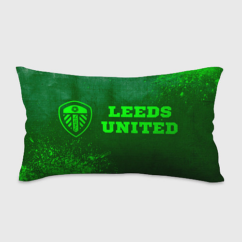 Подушка-антистресс Leeds United - green gradient по-горизонтали / 3D-принт – фото 1