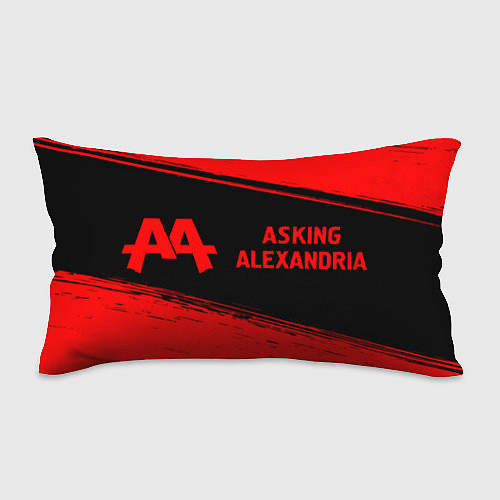 Подушка-антистресс Asking Alexandria - red gradient по-горизонтали / 3D-принт – фото 1