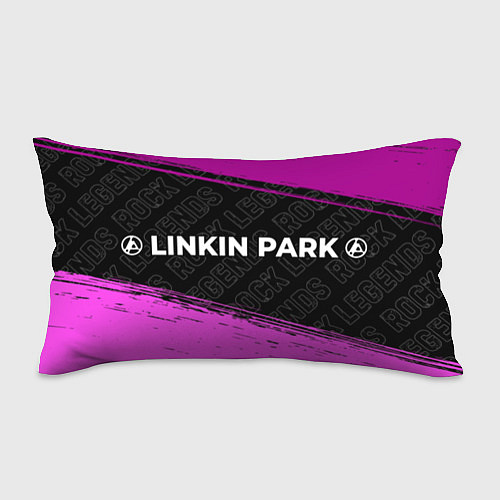 Подушка-антистресс Linkin Park 2024 rock legends по-горизонтали / 3D-принт – фото 1