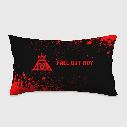 Подушка-антистресс Fall Out Boy - red gradient по-горизонтали / 3D-принт – фото 1