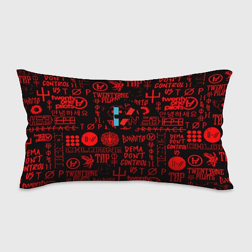 Подушка-антистресс Twenty one pilots pattern rock steel / 3D-принт – фото 1