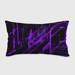 Подушка-антистресс Purple stripes on a black background