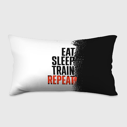 Подушка-антистресс Eat sleep train repeat / 3D-принт – фото 1
