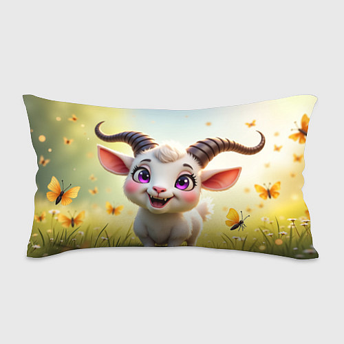 Подушка-антистресс Козлёнок на лугу / 3D-принт – фото 1