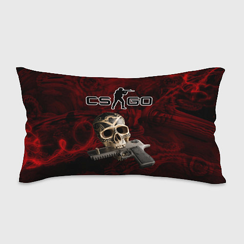 Подушка-антистресс Череп с пистолетом в зубах / 3D-принт – фото 1