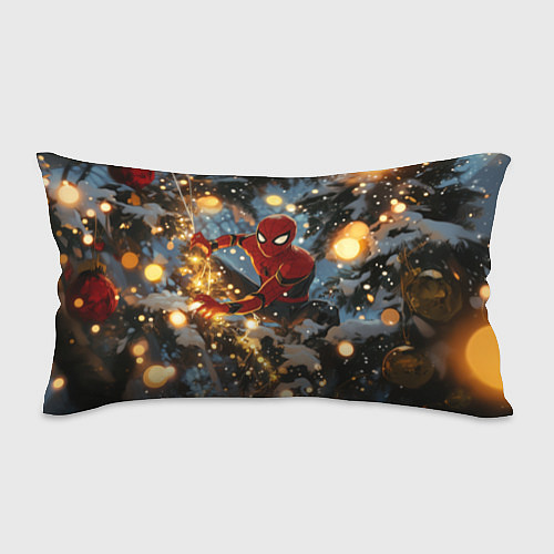 Подушка-антистресс Spiderman на новогодней елке / 3D-принт – фото 1