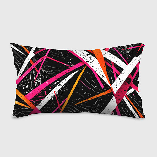 Подушка-антистресс Разноцветные праздничные линии / 3D-принт – фото 1