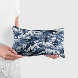 Подушка-антистресс Камуфляж серо синий, цвет: 3D-принт — фото 2