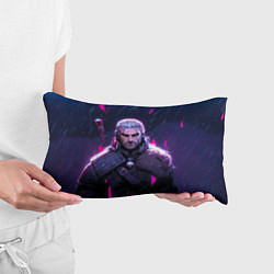 Подушка-антистресс Geralt - neon rain, цвет: 3D-принт — фото 2