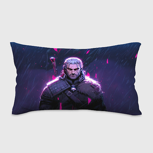 Подушка-антистресс Geralt - neon rain / 3D-принт – фото 1